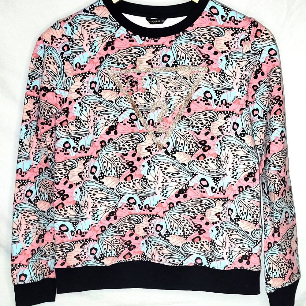 *Back To School* Guess Butterfly Sweatshirt (Youth 14)